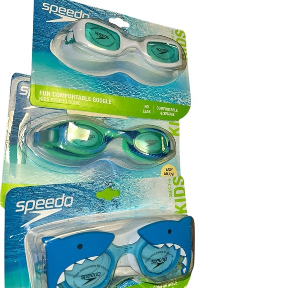 New kids children speedo lot of 3 swim beach goggles shark - Picture 1 of 1